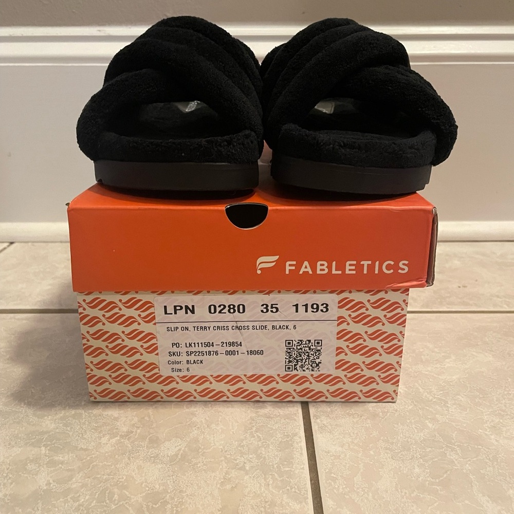 Fabletics Terry Criss Cross Slide
